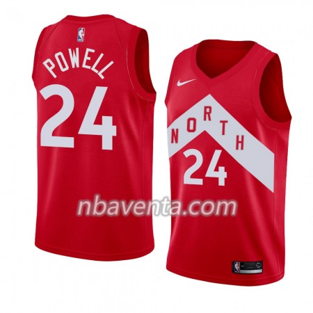 Camiseta Hombre Toronto Raptors Norman Powell 24 2018-19 Nike Rojo Swingman